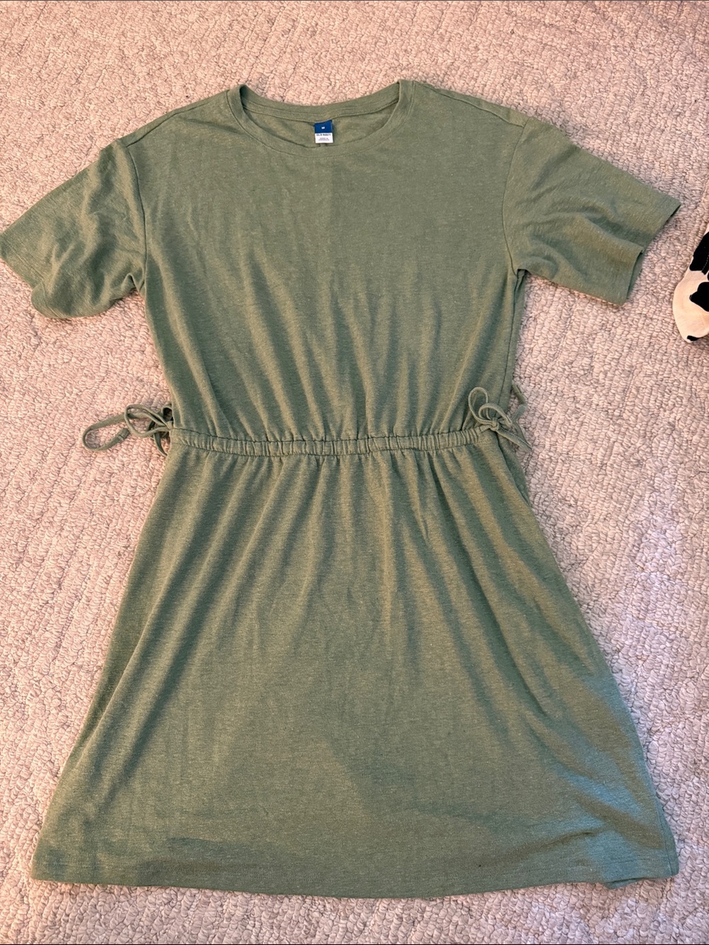 NWOT Old Navy Olive Green Drawstring Dress